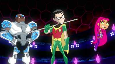 - [giggling]
- [thumping] - Teen Titans Go! Vs  Teen Titans