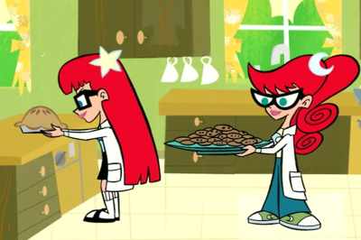 Gil comes over to pick up
his skateboard that we found - Johnny Test