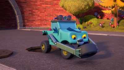 [Gill E. giggles] - Mighty Monsterwheelies