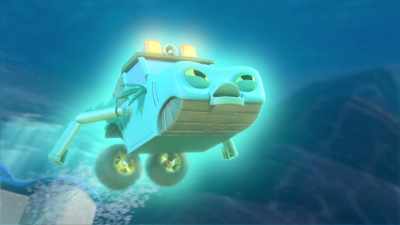 -Gill E.'s got you.
-[muffled yelling] - Mighty Monsterwheelies