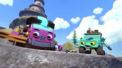 -[Gill E. sighs]
-I'm going to build my own bridge. - Mighty Monsterwheelies