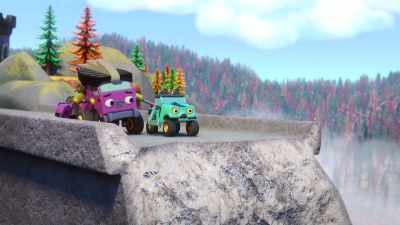 [Gill E.] Whoa! [gasps] - Mighty Monsterwheelies