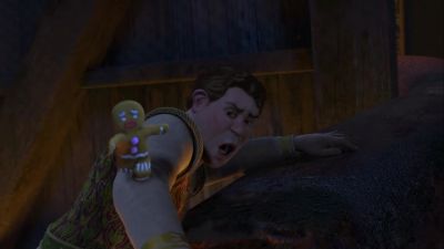 [Gingy, slow-motion] No! - Shrek 2