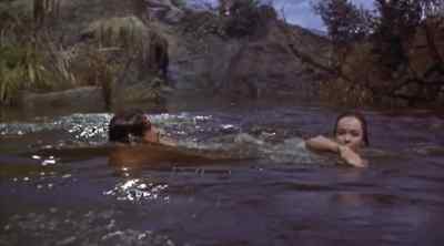 Girl swim good. - Tarzan and the Lost Safari