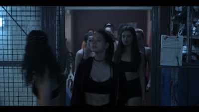 [girls laughing] - Dare Me