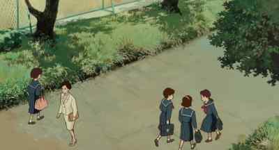 [girls laughing] - Whisper of the Heart