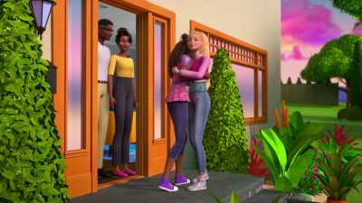 -[girls squealing]
-Woo-hoo! Yes! - Barbie: A Touch of Magic