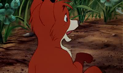 Give me a head start and I can beat ya - The Fox and the Hound