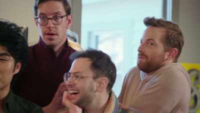 - Give me another
drumroll, please.
- [rolls tongue] - No Recipe Road Trip With the Try Guys