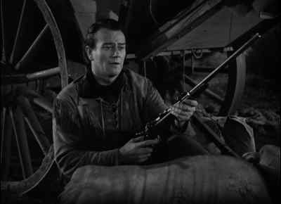 - Give me your rifle!
- [Men Whooping] - Red River