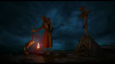 Give me that torch, Spazzatura! - Guillermo del Toro's Pinocchio