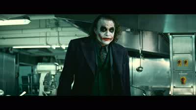 Give me one reason why I shouldn't have my boy here pull your head offHow about a magic trickI'm gonna make this pencil disappearTa daIt'sIt's gone - The Dark Knight