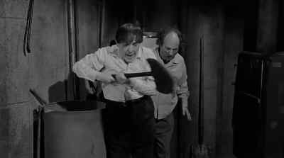 - Give me the shovel.
- I'm getting-- - The Three Stooges in Orbit