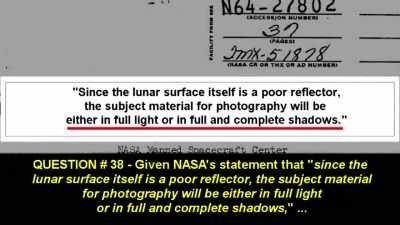 Given NASA's claim - American Moon