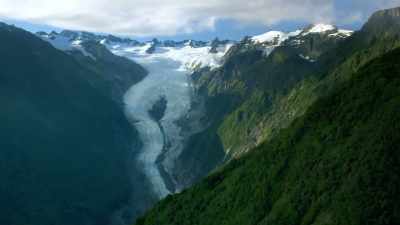Glaciers carved out
huge gouges in the land, - Modern Dinosaurs