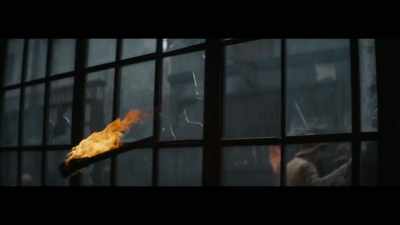 (glass breaking)
(men shouting) - Abraham Lincoln