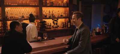 Glass of white wine,
please, bartendress. Father. - The Big Door Prize