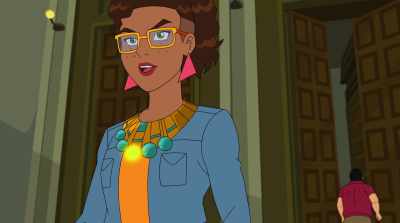 -(GLASS SHATTERING)
-(ALL SCREAMING) - Marvel Rising: Playing with Fire