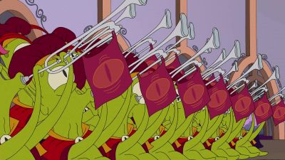 -Glaze, please.
-(growls) - The Simpsons