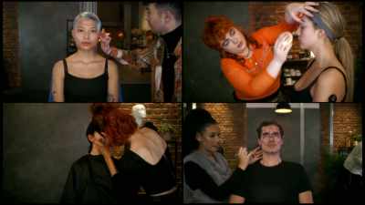 [glitchy electronic music playing] - Glow Up: Britain's Next Make-Up Star