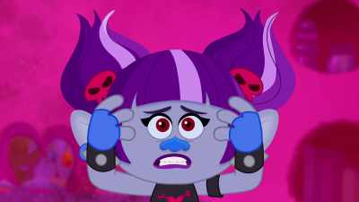 [ Glo‐mato laughs
in scary voice ] - Trolls: TrollsTopia