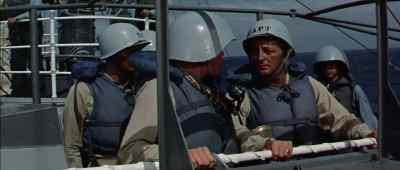 Go ahead, Sonar. High-speed
propeller effect, all on starboard side. - The Enemy Below
