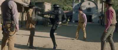 Go ahead and try,
you dumb nigg-- - Outlaw Johnny Black