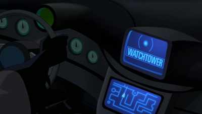 - Go ahead, Watch Tower.
- Hey, Bat, this is Booster. - Batman and Harley Quinn