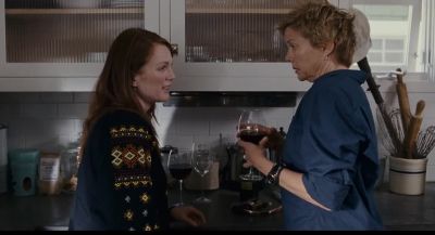 Go easy on the wine hon It's daytime - The Kids Are All Right