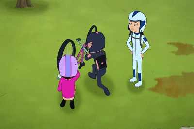 -Go fly a kite.
-Ouch. Harsh. - The Magic School Bus Rides Again