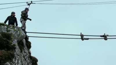 Go on.
PANTING - Celebrity SAS: Who Dares Wins