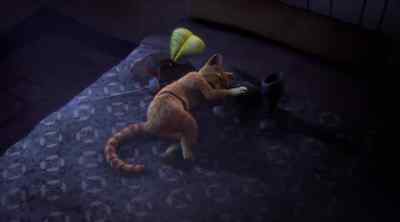 ♪ Go to sleep, little boots ♪ - The Adventures of Puss in Boots