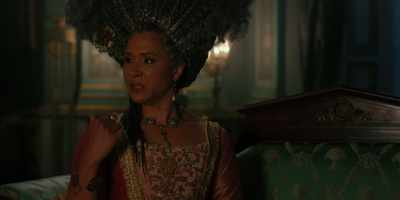 Go and stand over there and stop talking. - Queen Charlotte: A Bridgerton Story