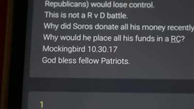 God bless fellow patriots." - Q: Into the Storm