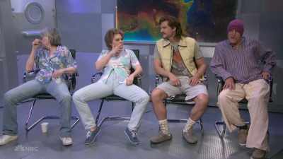 ‫♪♪
‫god.
‫Excuse me? - SNL50: The Anniversary Special