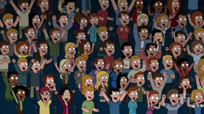 God, I hate everybody
who's not backstage. - Family Guy