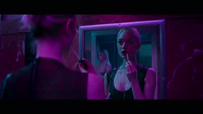 God I love this color on meRed RumWhatThat's what it's calledThey say women are more likely to buy a lipstickif it's named after food or sexJust think about itBlack HoneyPlum PassionPeachy KeenPink Pussy - The Neon Demon