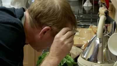 - God, you've got to de-vein the spinach. 
- Yeah, yeah. - Back in Time for Dinner