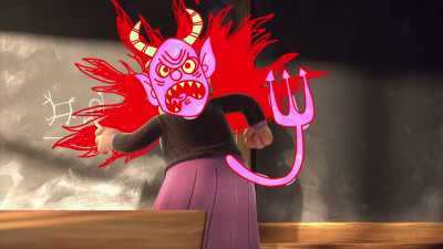 Godfrey is the devil!
[growls] - Big Nate