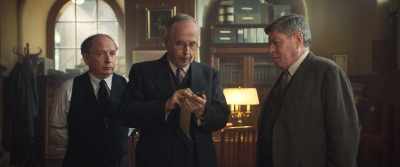 Goes to a producer's home
to murder and rob him. - The Crime Is Mine