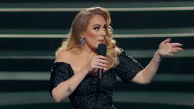 Goes back-- - An Audience with Adele