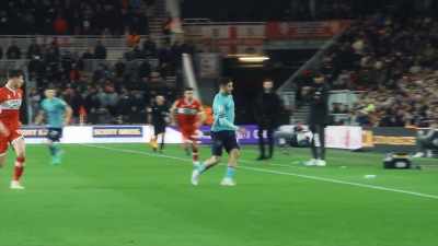 Goes down the line to Zaroury, - Mission to Burnley