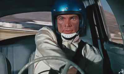 Goes slightly off course,
takes out some oranges, - The Love Bug