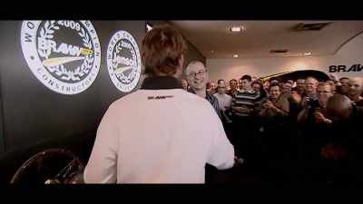 Going back to the team
and seeing them at Brackley was amazing. - Brawn: The Impossible Formula 1 Story