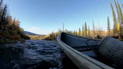 Going downstream with
the current pushing you, - Life Below Zero: Next Generation