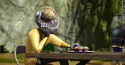 [Golden Brain groans] - Spy Kids: Mission Critical