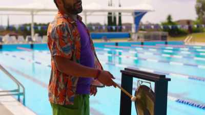 [gong sounds] - Swimming for Gold