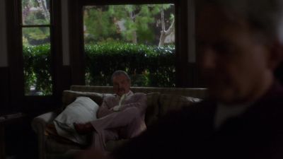 Gonna run a razor
across that scraggly mug, - NCIS
