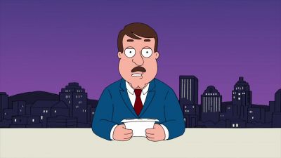 Good afternoon, I'm Tom Tucker. - Family Guy