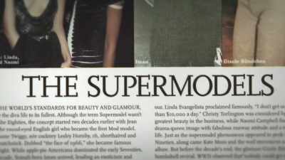 ["Good Beat" by Deee-Lite playing] - The Super Models